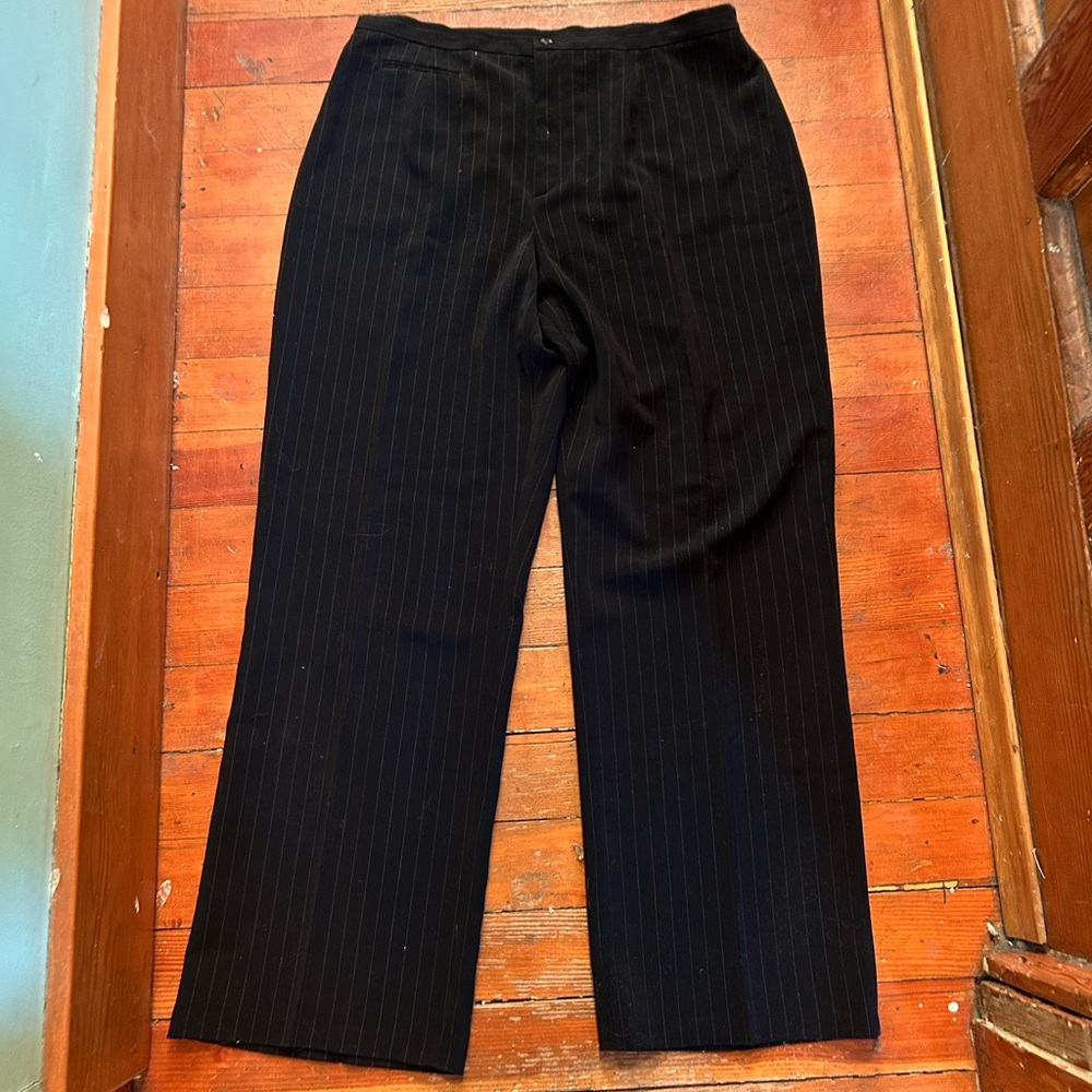 Jessica Vintage Black Striped Dress Pants